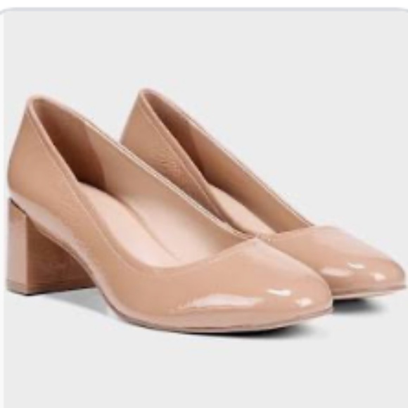 NEW Naturalizer Women's 27 Edit Rebecca Pump Taupe Patent Leather Size 7 - Picture 1 of 5